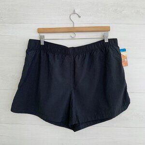 NWT Columbia - Blossom Bay Black Omni-Shade pull on active shorts, XL 4”